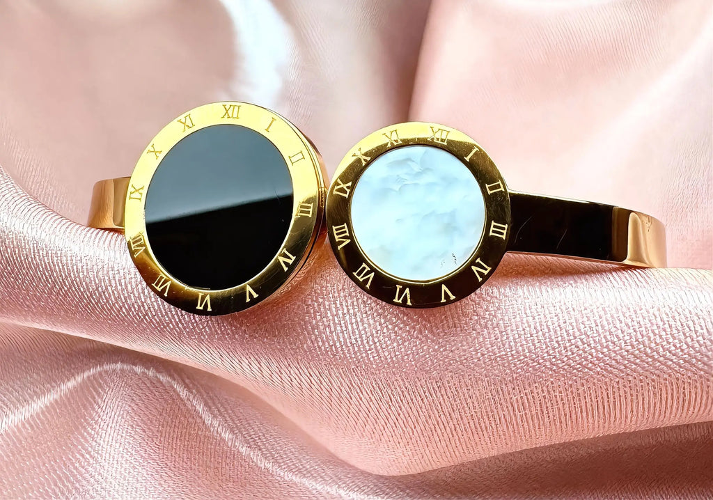 Monochrome Luxe Marble Bangle