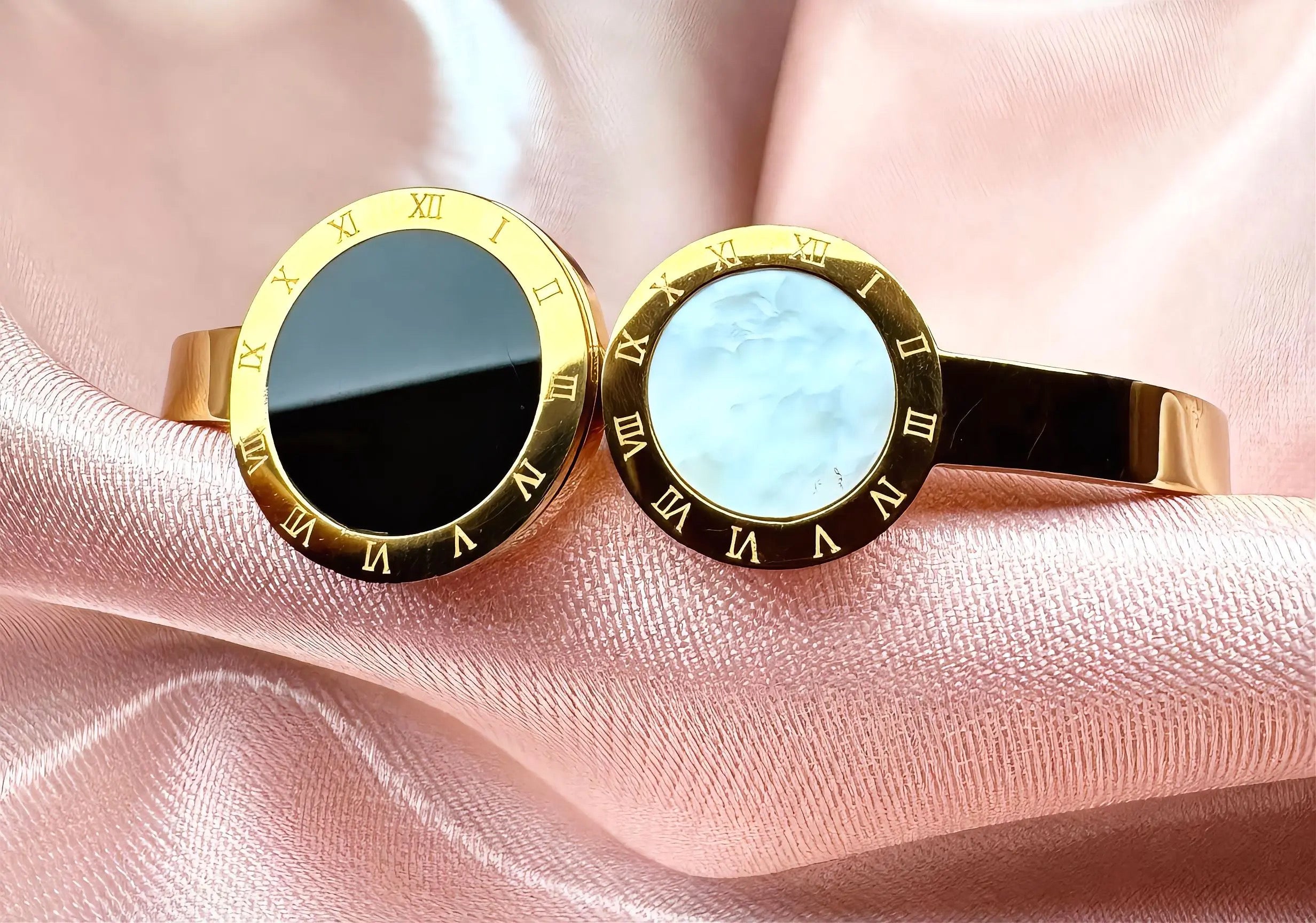 Monochrome Luxe Marble Bangle