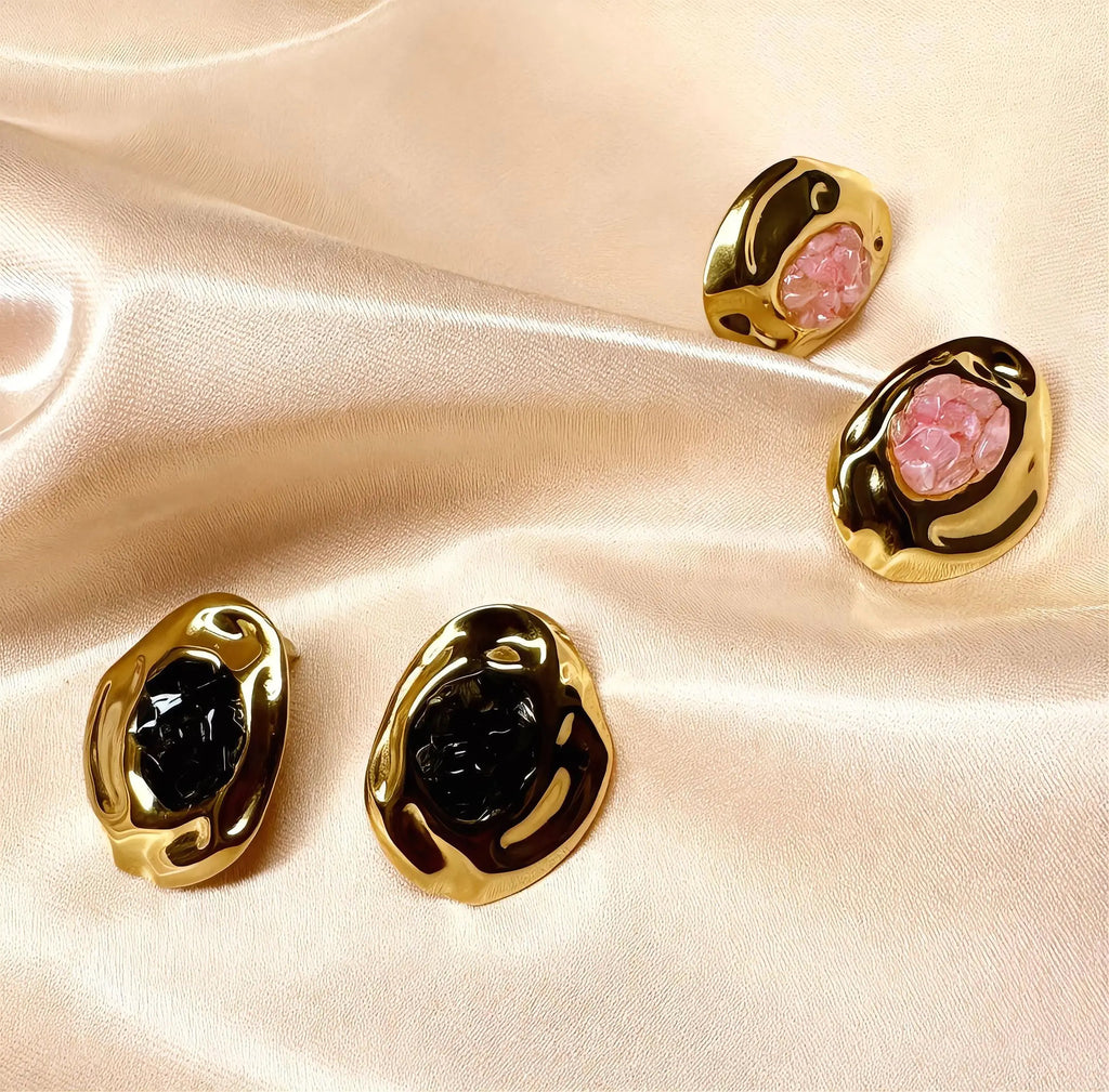 Aurélia Marble Stone Earrings