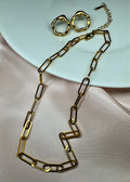 Gold Paperclip Chain Necklace