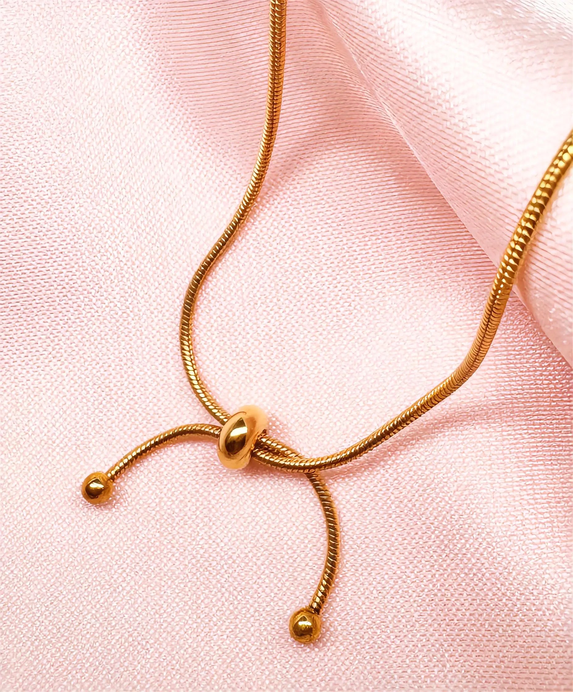 Minimal Adjustable Charm Bracelet