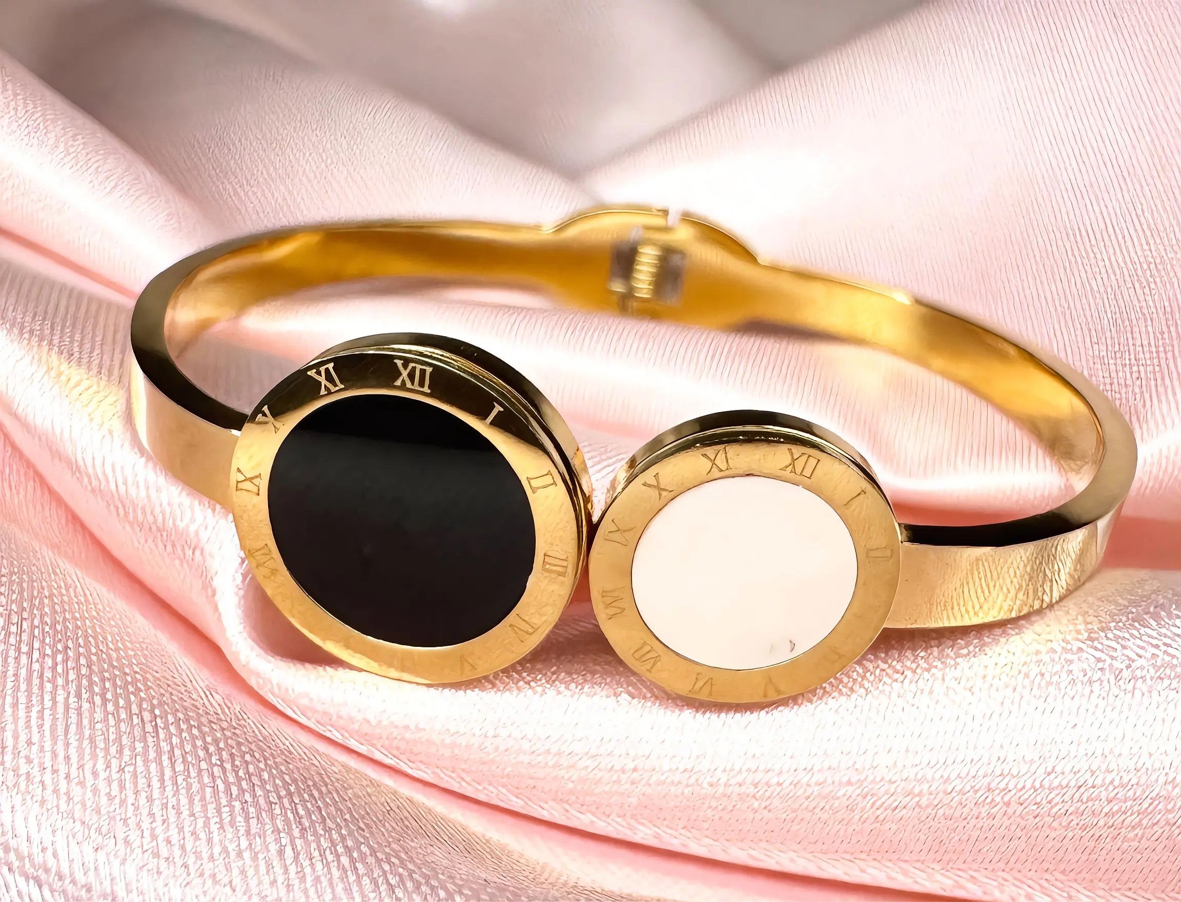 Monochrome Luxe Marble Bangle