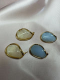 Maréa Gold Marble Earrings