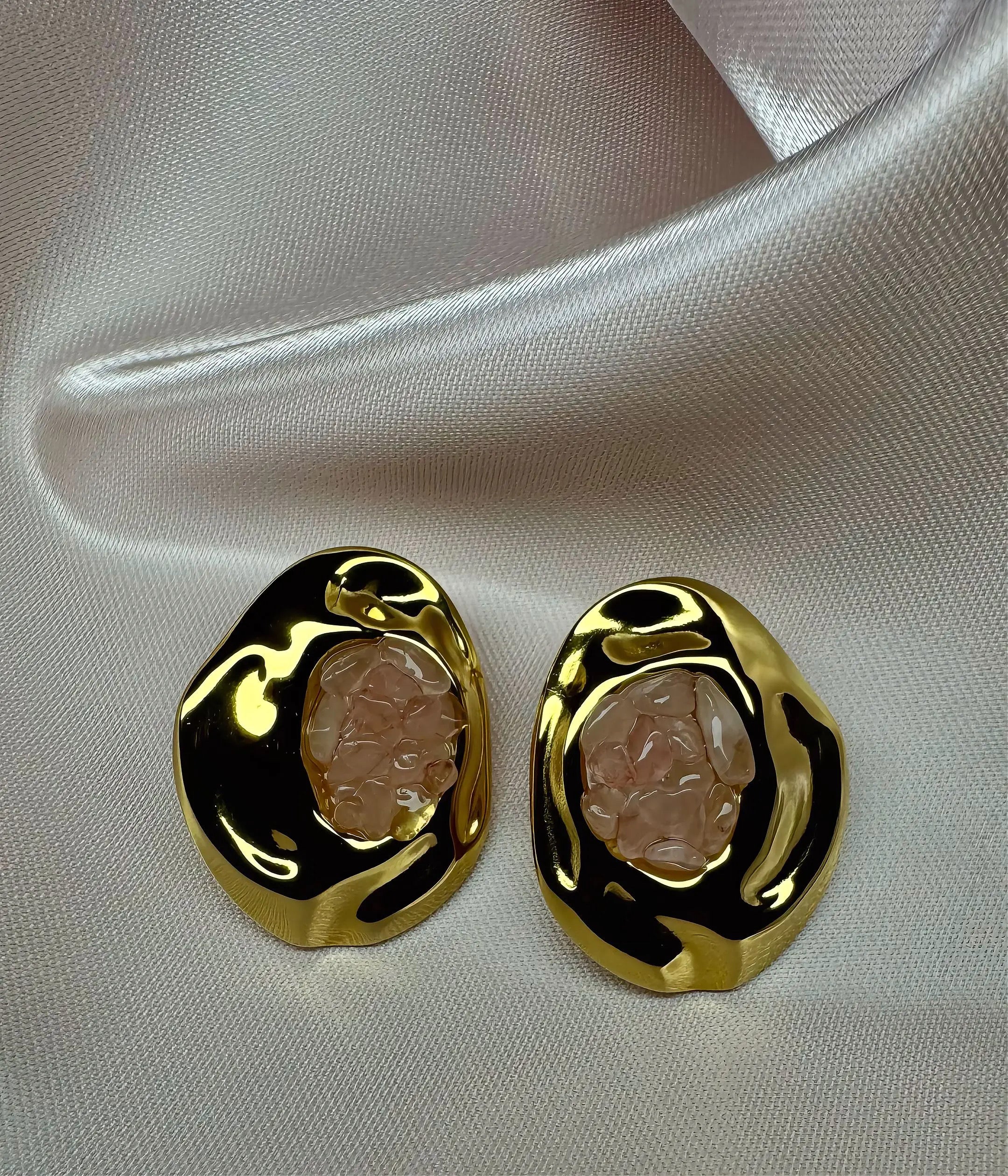 Aurélia Marble Stone Earrings
