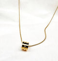 Rose Gold Open Circle Pendant Necklace