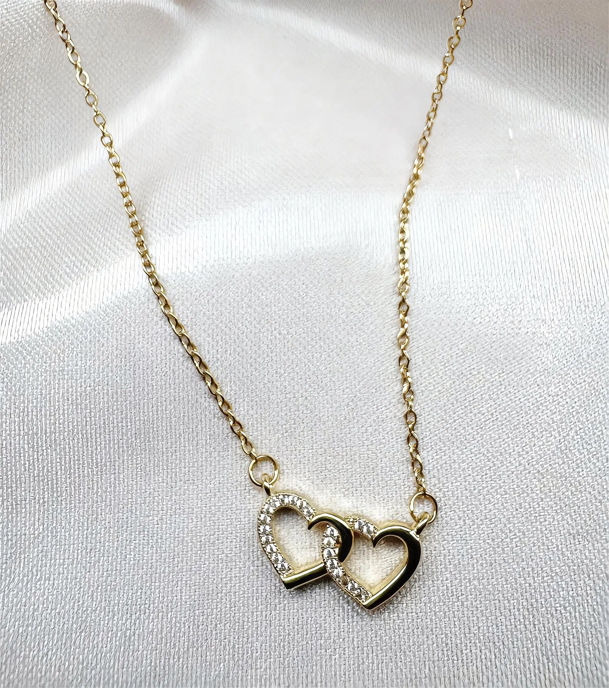 Double Love Gold Necklace